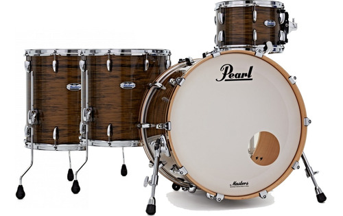 Bateria Pearl Master Maple Complete 4 Cuerpos Bronze Oyster