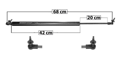 (1) Amortiguador 5a Puerta Izq O Der Dodge Caravan 96/00