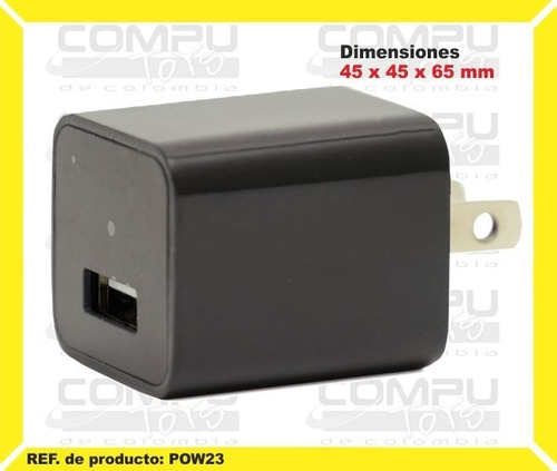 Adaptador De Pared Usb 5 V, 400 Ma Ref: Pow23 Computoys Sas