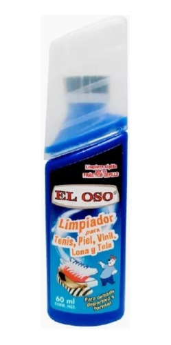 Limpiador Tenis El Oso Piel Vinil Lona Tela 60 Ml Sport