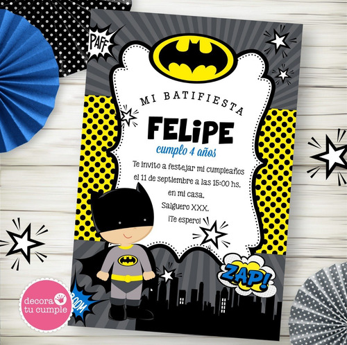 Kit Imprimible Batman Decoración Candy Bar Golosinas