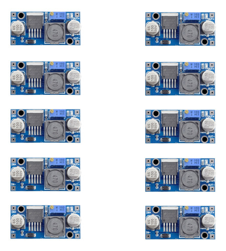 X10 Fuente Lm2596 Step-down Dc-dc 1.25-35v 3a Reduce Voltaje