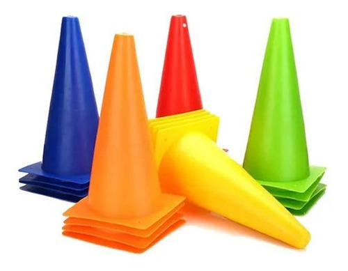 Imagen 2 de 4 de 10 Conos De Entrenamiento De 12 Pulgadas (32 Cms)