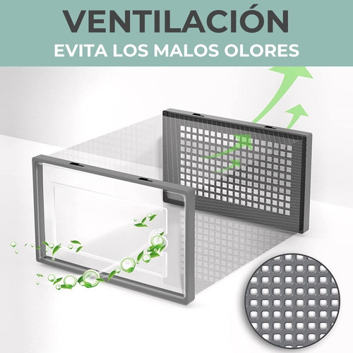 Imagen 6 de 7 de Caja Organizadora De Zapatos Set X4 Unidade Apilables Firmes