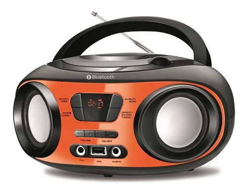 Rádio Portátil Mondial Up Orange Bx-18 8w Bluetooth Bivolt Cor Laranja