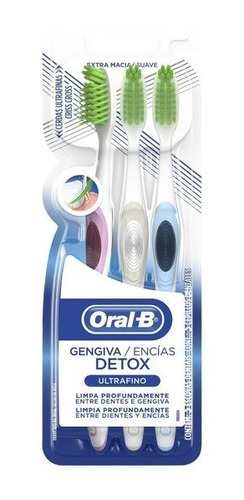 Cepillos Dentales Oral-b Encías Detox Extra Suave 3 Unidades