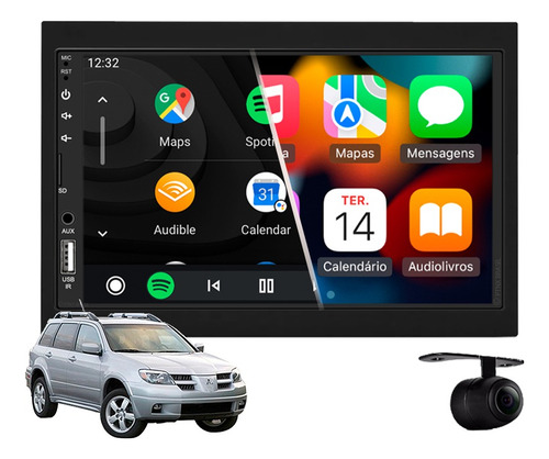 Central Multimidia Mp5 Apple Carplay Mitsubishi Airtrek 2004