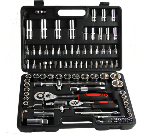 Set Caja Herramientas Dados 94 Piezas Acero Carbono 1/2 1/4