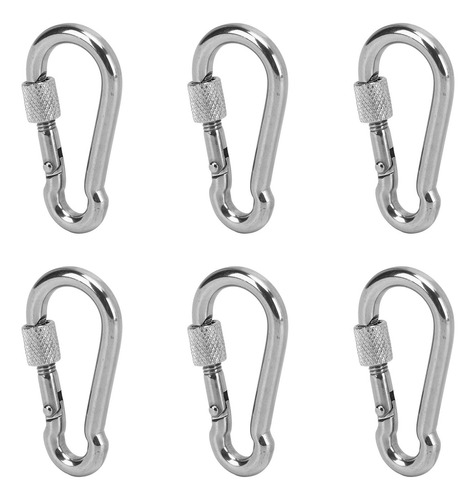 Ganchos De Resorte Quick Link Clip De Acero Inoxidable, 6 Un