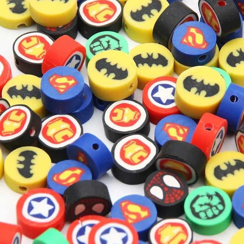 Cuentas Arcilla Marvel, Cuentas Superhéroes Para Bisuteria