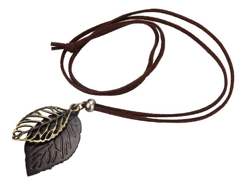 2 Collar Con Colgante Retro Para Mujer, Cadena De Cuerda