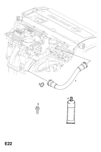 Manguera Tapa Punterias A Cuerpo Trax 1.8l 4l 2014