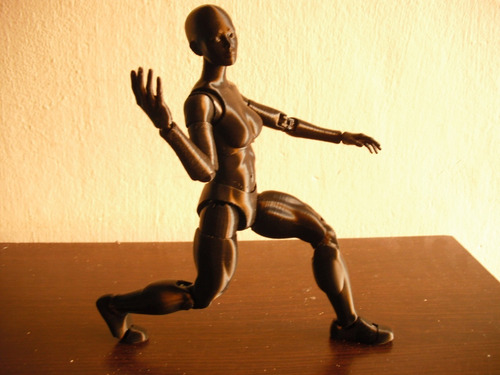 Imagen 3 de 9 de Muñeco Maniqui Femenino Articulado Body Chan 24 Cm Dibujo 3d