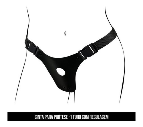 Cinta / Cinto Para Prótese Pênis Couro Strap On Regulagem