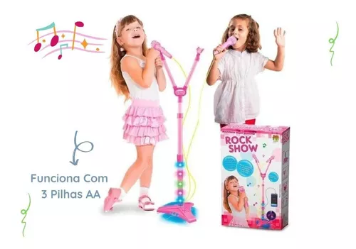 Super Brinquedo Show karaokê Infantil musical com luzes - Shop