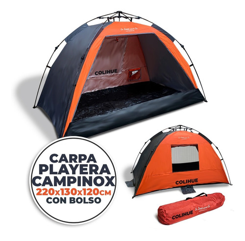 Carpa Playera Auto Armable Campinox C/ Proteccion Uv + Bolso