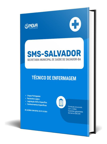 Apostila Sms Salvador Ba 2024 - Técnico De Enfermagem