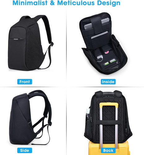 Mochila Para Portátil Oscaurt, Mochila De Viaje Antirrobo...