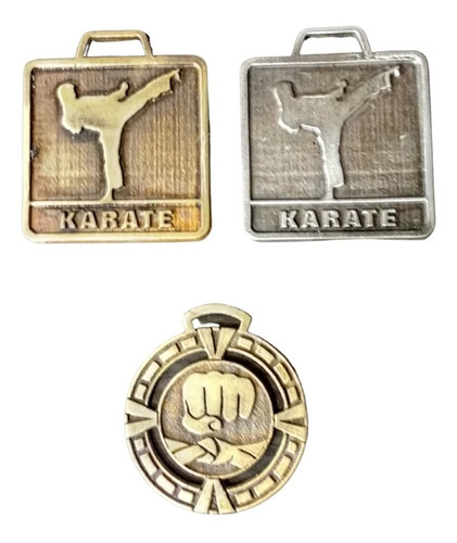 100 Medallas Deportivas Karate Yudo Artes Marciales 3,5cm