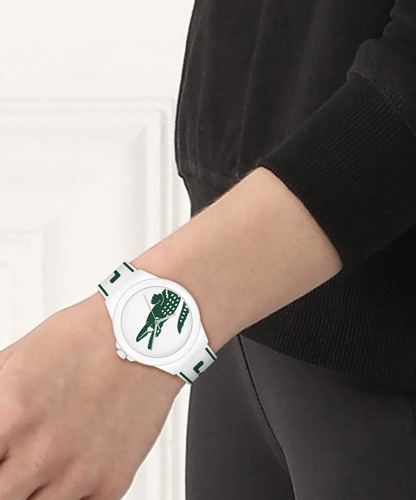 Reloj Lacoste Neocroc Para Mujer De Silicona 2001347 Blanco