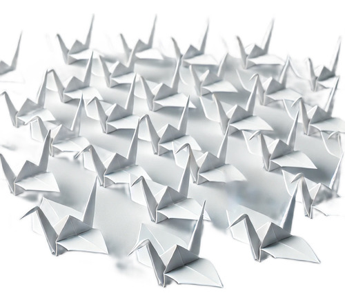 Origami Tsuru Tema Dobradura Passarinho Sorte Papel