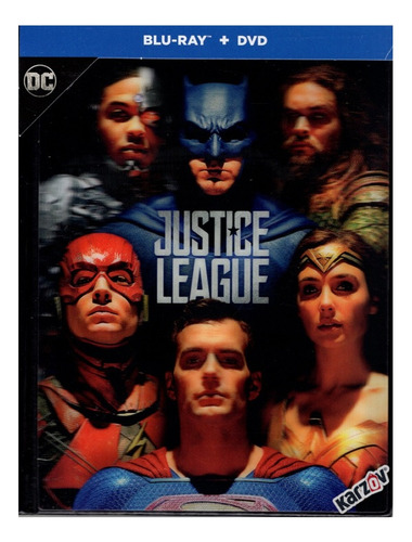Justice League Digibook Libro Pelicula Blu-ray + Dvd