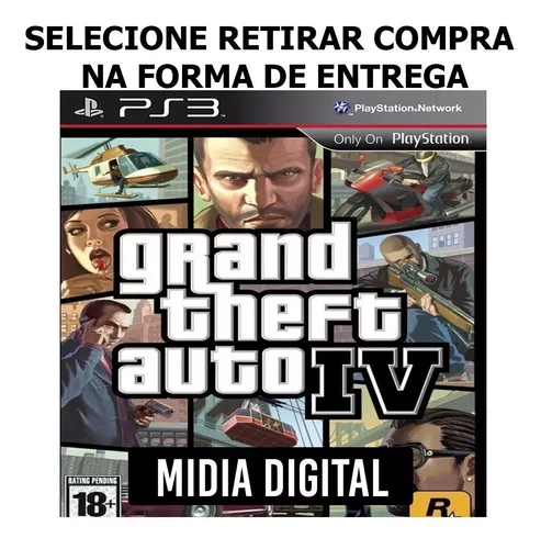 GTA 5 Grand Theft Auto V Jogos Ps3 PSN Digital Playstation 3