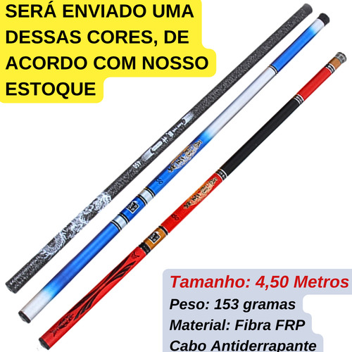 Carretilha Pesca Anti Cabeleira Com Vara Fibra Kit Tilapia Vermelho Direito