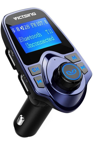 Transmisor De Radio Fm Bluetooth Para Automóvil, Azul
