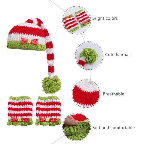 Gorro De Ganchillo Hecho A Mano Para Bebés Recién Nacidos, E