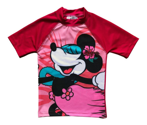 Remera Manga Corta Disney Minnie Proteccion Solar Uv50