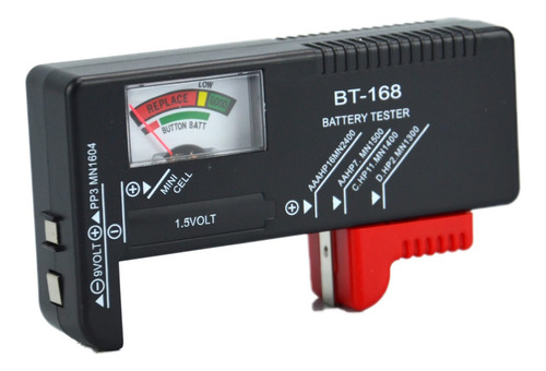 Testador Medidor De Pilha E Bateria 1.5v E 9v Bt-2 Western Preto