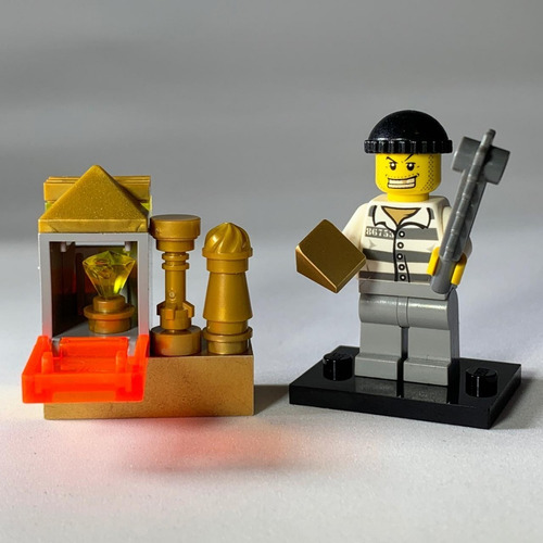 Lego Minifigura Ladrón De Oro