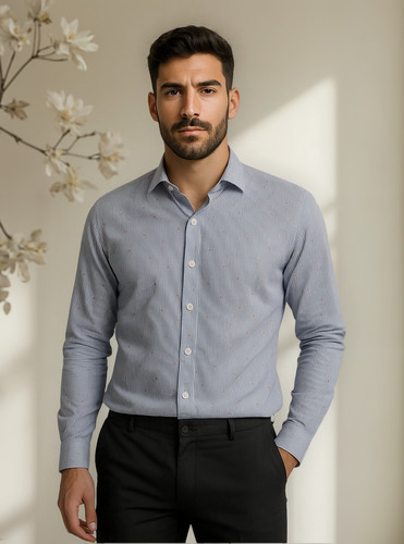Camisa Hombre De Vestir Manga Larga Exclusiva Dia Del Padre
