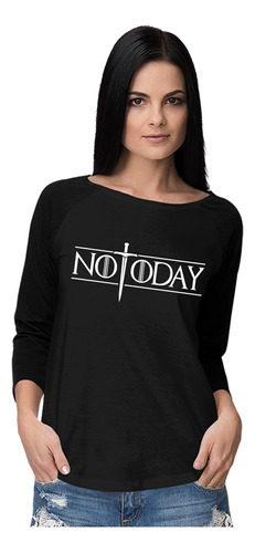 Playera Manga Larga Mujer Not Today Game Of Thrones Arya