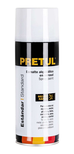 Pintura Aerosol Blanco Mate Pretul 27175 4 Pz