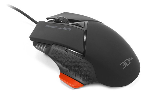 Mouse Gamer 3dfx Sheller 9075 7 Botones 4800dpi Usb Negro