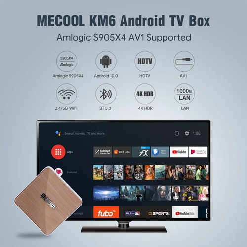 Tv Box Mecool Km6 4gb/64gb Android Tv 10 Gama Premium 2021