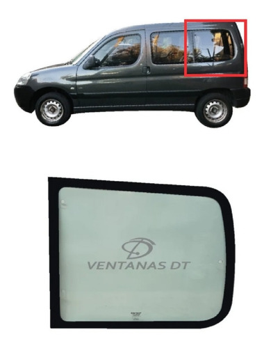 Vidrio Ventilete Partner Berlingo Izquierdo Trasero