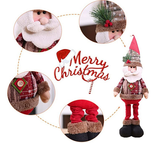 . Papá Noel Trio, Diseño Navideño De Muñeco De Nieve Con