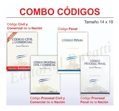 Codigo Civil, Procesal Civil, Penal Y Procesal Penal 