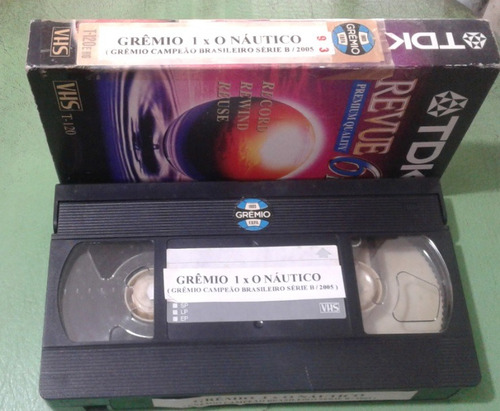 Vhs Raro: Grêmio 1x0 Náutico Final Bras. Série B - 2005. (Usado)