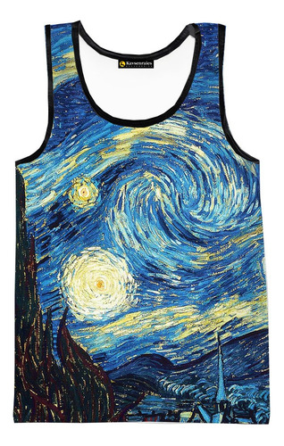 Alm Camisetas Sin Mangas Estampadas En 3d De Van Gogh Oil