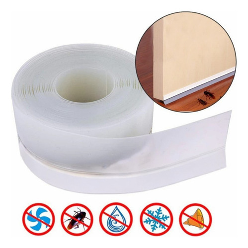 Fita Veda Fresta Porta Transparente 5 Metro Janela Pivotante Ultra fita de vedação delux 5m 3.5 cm Flysea
