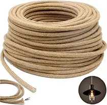 Comprar Cables Electrico Forrado Textil Yute Bipolar Textil Rustico