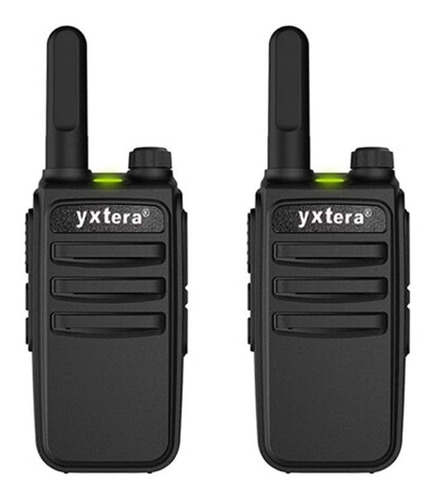 2pcs Mini Walkie Talkie Recargable Largo Alcance Uhf Li