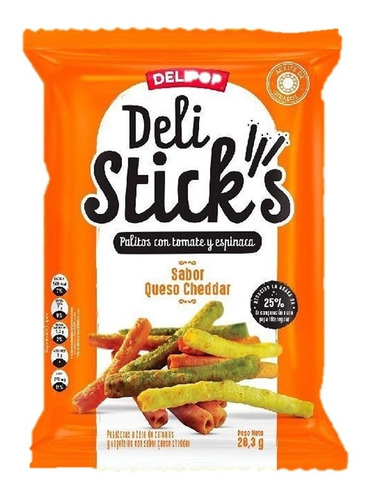 Pasabocas Palitos Crujientes Deli Sticks X12 Unidades