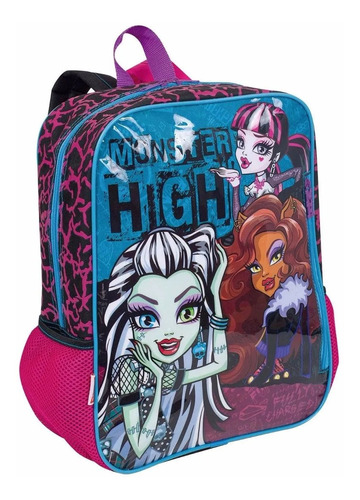 Mochila Infantil Monster High Escolinha Costas P Bebe Creche