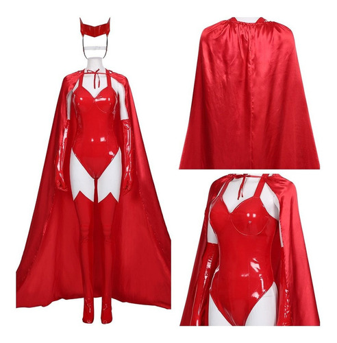 Disfraz De Wandavision Sexy Wanda Maximoff Para Cosplay De B