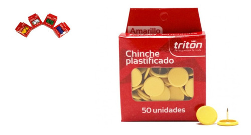 Chinches 50 Unidades Triton *40 Cajas, Plastico 